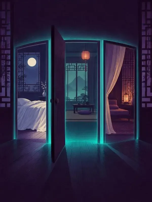 红果短剧入口《会变的房间》原创封面，悬疑异闻题材